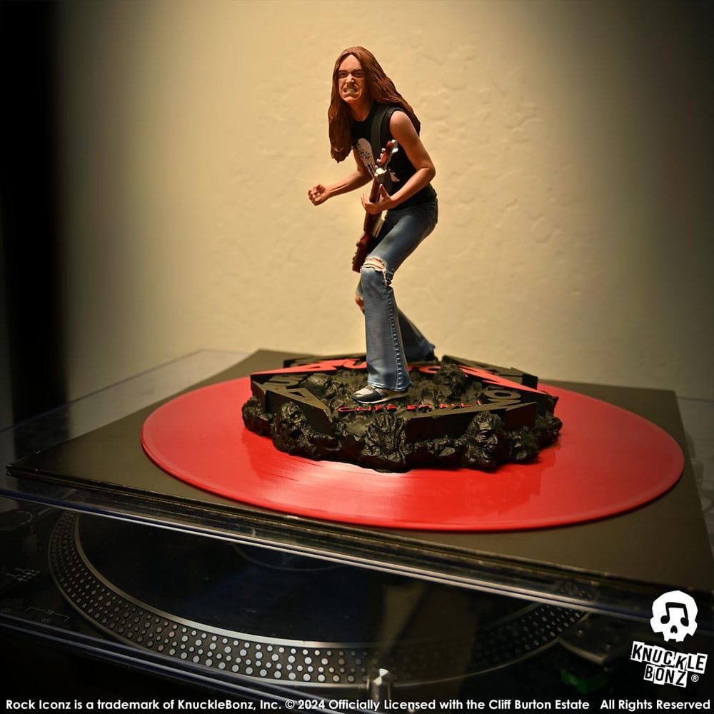 Knucklebonz Metallica Cliff Burton II Rock Iconz Statue