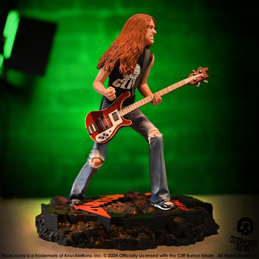 Knucklebonz Metallica Cliff Burton II Rock Iconz Statue