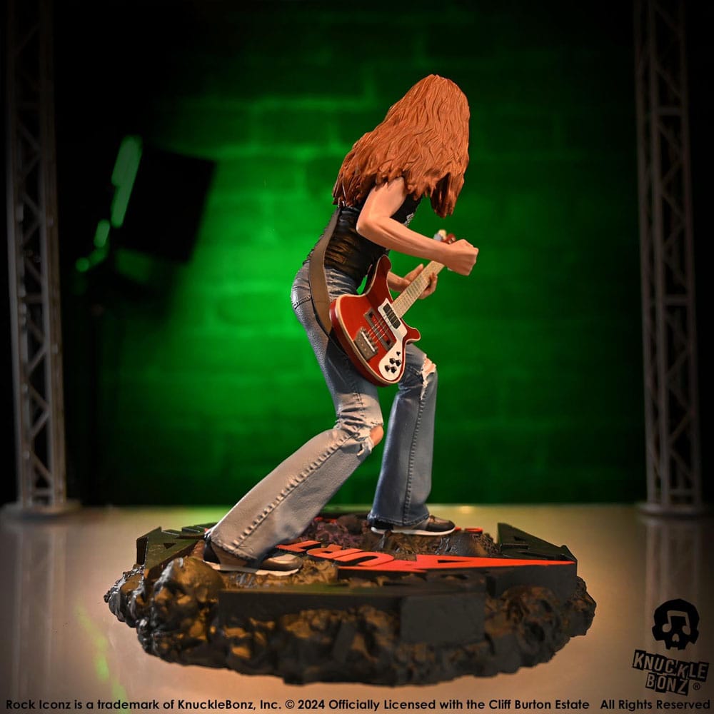 Knucklebonz Metallica Cliff Burton II Rock Iconz Statue