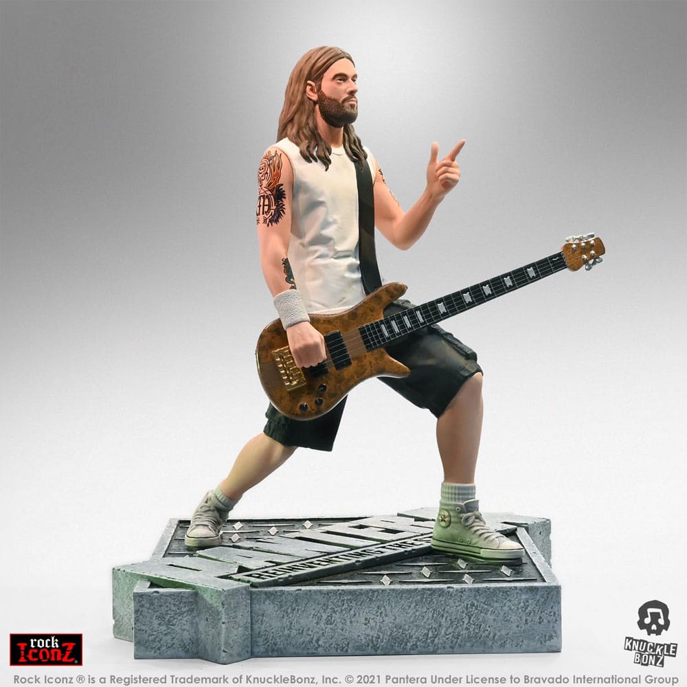 Knucklebonz Pantera Rex Brown (Reinventing the Steel) Rock Iconz Statue
