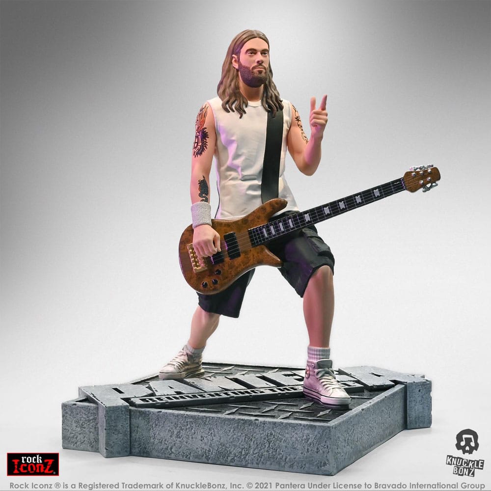 Knucklebonz Pantera Rex Brown (Reinventing the Steel) Rock Iconz Statue