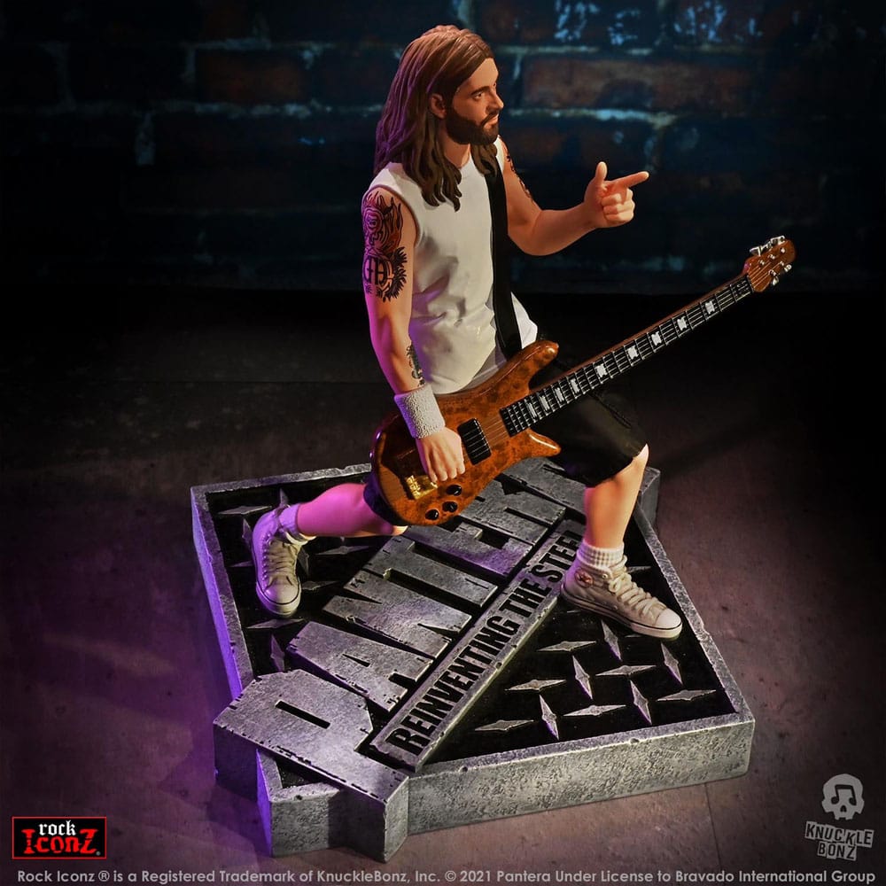 Knucklebonz Pantera Rex Brown (Reinventing the Steel) Rock Iconz Statue