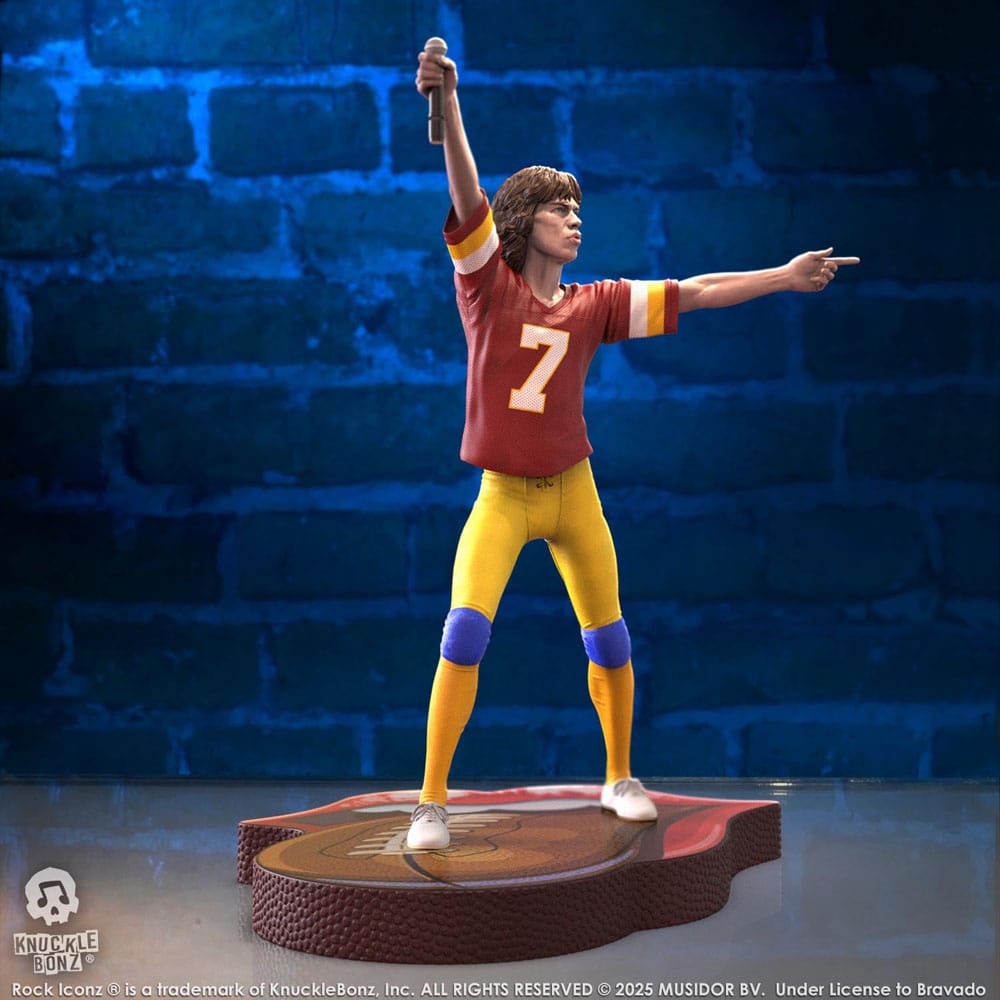 Knucklebonz Rolling Stones Mick Jagger US Tour 1981 (Burgundy Jersey) Rock Iconz Statue