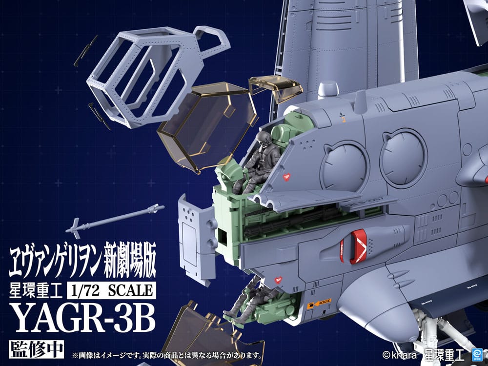 Kotobukiya Evangelion 3.0 You can (not) redo YAGR-3B UNAF Close Air Support VTOL Aircraft 1/72 Plastic Model Kit