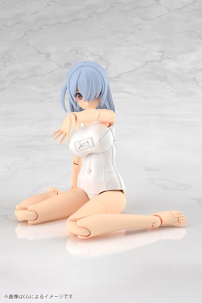 Kotobukiya Frame Arms Girl Mizuki School Swimsuits White Ver. Plastic Model Kit