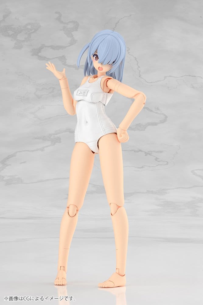 Kotobukiya Frame Arms Girl Mizuki School Swimsuits White Ver. Plastic Model Kit