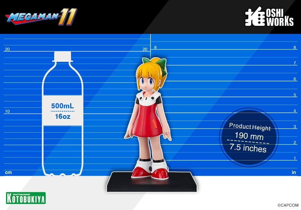 Kotobukiya Mega Man Oshi Works Roll Figur