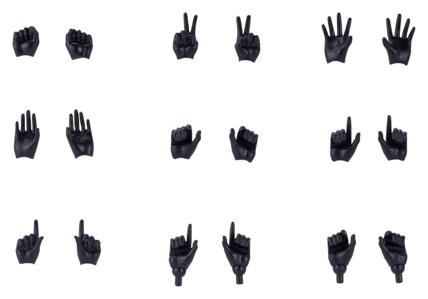 Kotobukiya Megami Device M.S.G. 09 Hand Set Skin Color Black 1/1 Zubehör-Set
