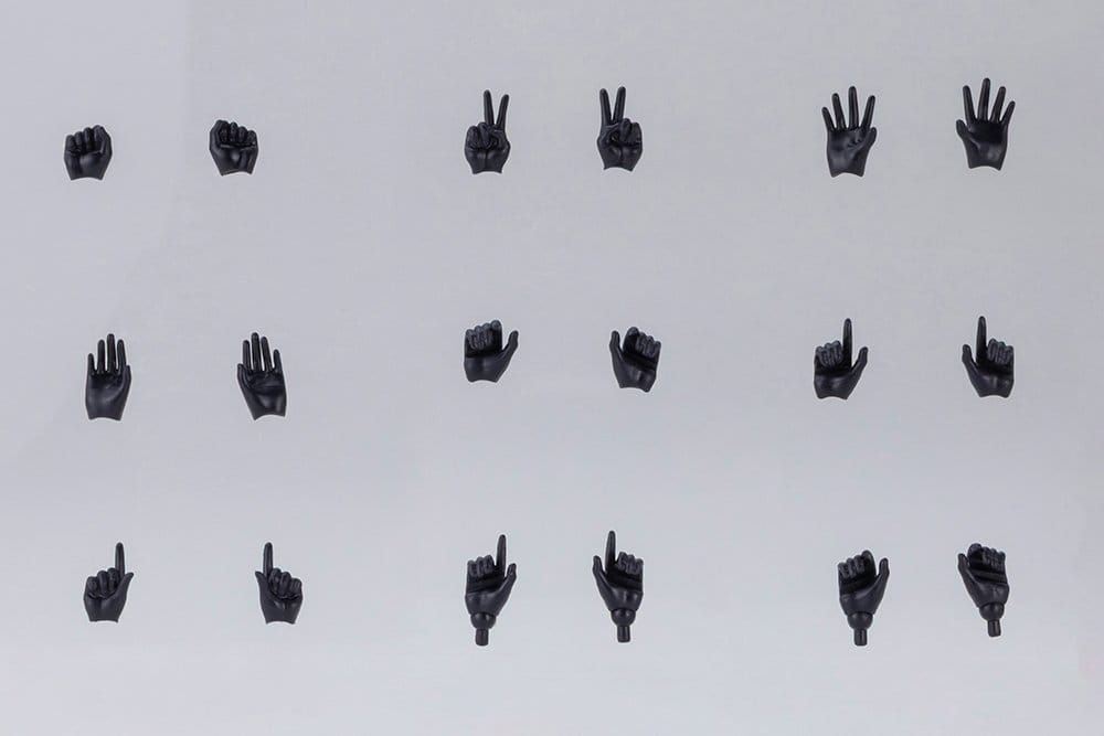 Kotobukiya Megami Device M.S.G. 09 Hand Set Skin Color Black 1/1 Zubehör-Set