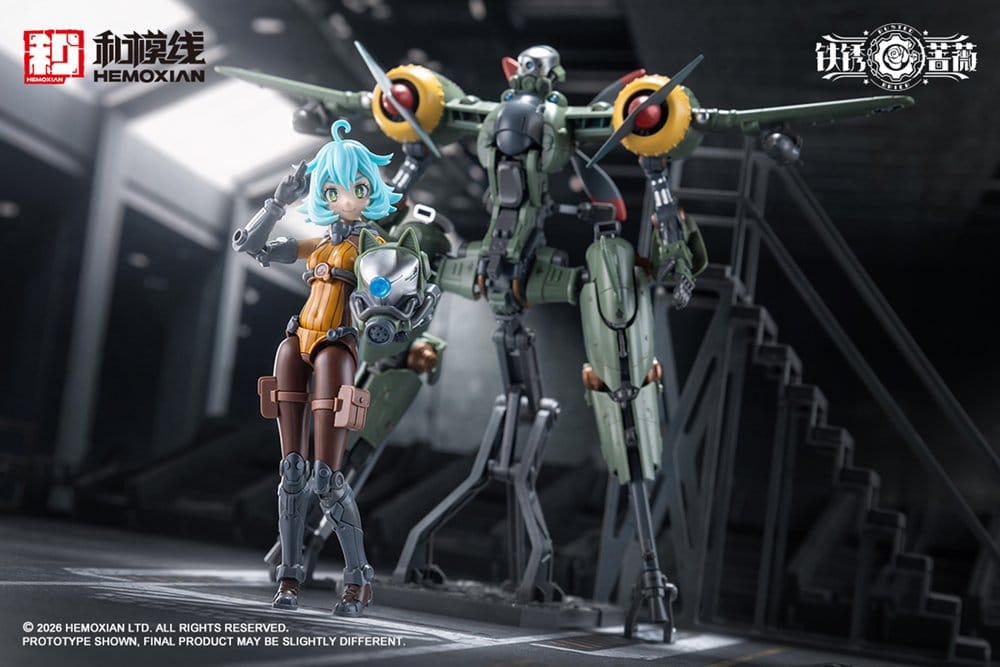 Kotobukiya Rusted Brier Rhande Koskinen & RTP-10A Cutting Edge V-HS Tactical Fighter 1/12 Plastic Model Kit
