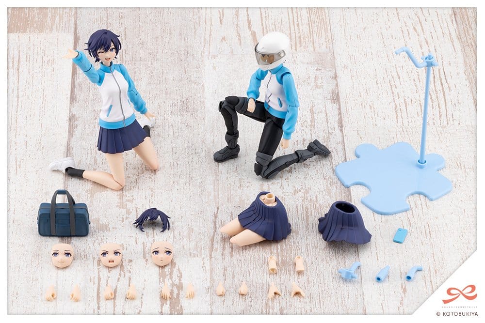 Kotobukiya Touhou Sousai Shojo Teien Rui Saotome High School Tracksuit 1/10 Plastic Model Kit