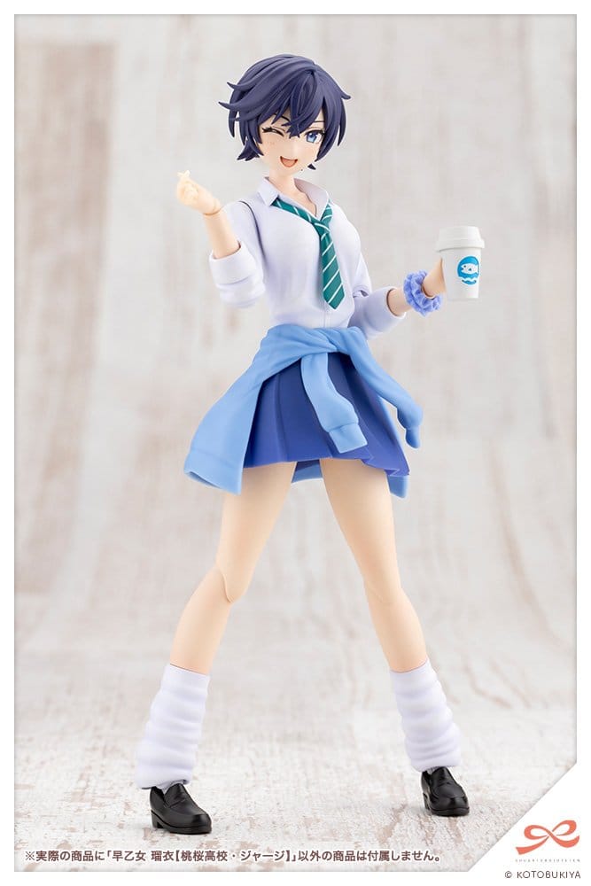 Kotobukiya Touhou Sousai Shojo Teien Rui Saotome High School Tracksuit 1/10 Plastic Model Kit