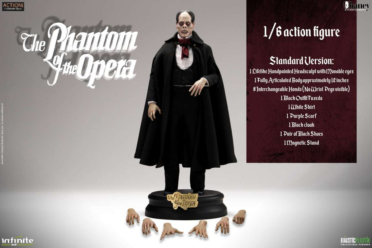 Lon Chaney as the Phantom of the Opera Standard Version 30 cm 1/6 Actionfigur Infinite Statue