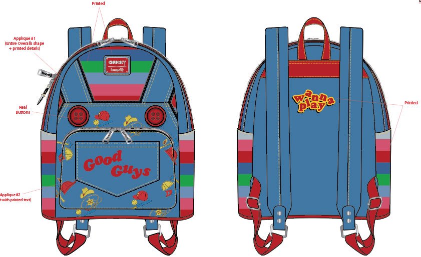 Loungefly Chucky Loungefly Cosplay Rucksack