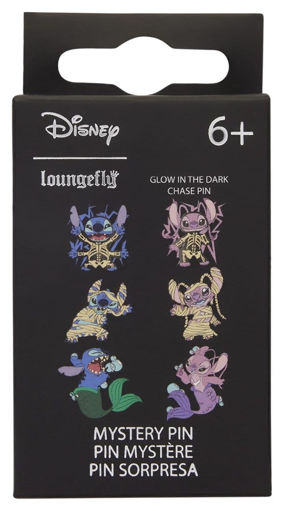 Loungefly Lilo & Stitch by Loungefly Stitch & Angel Halloween Costumes Blind Display Ansteck-Pins (12)