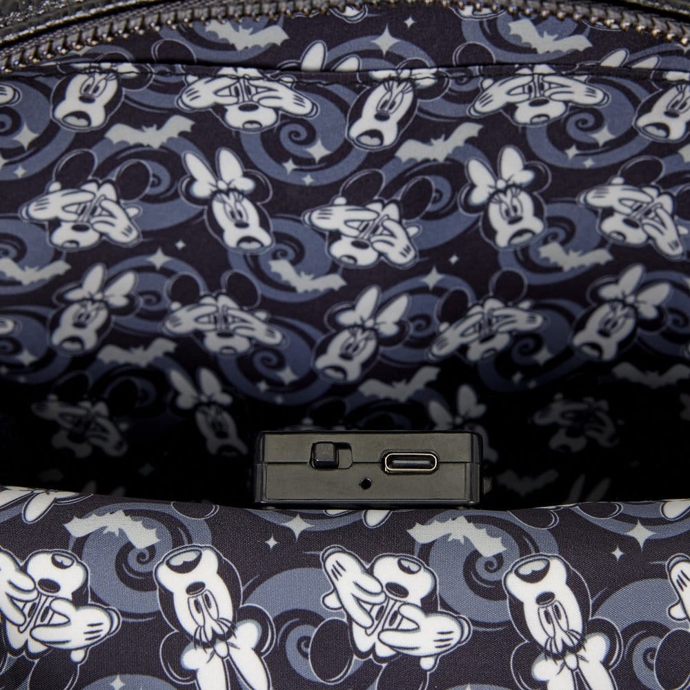 Loungefly Mickey & Minnie Ghost Light Up Glow by Loungefly Mini Rucksack