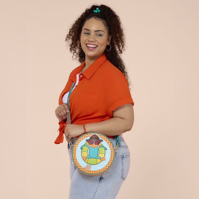 Loungefly Phineas & Ferb Perry the Platypus Pool Crossbody Bag