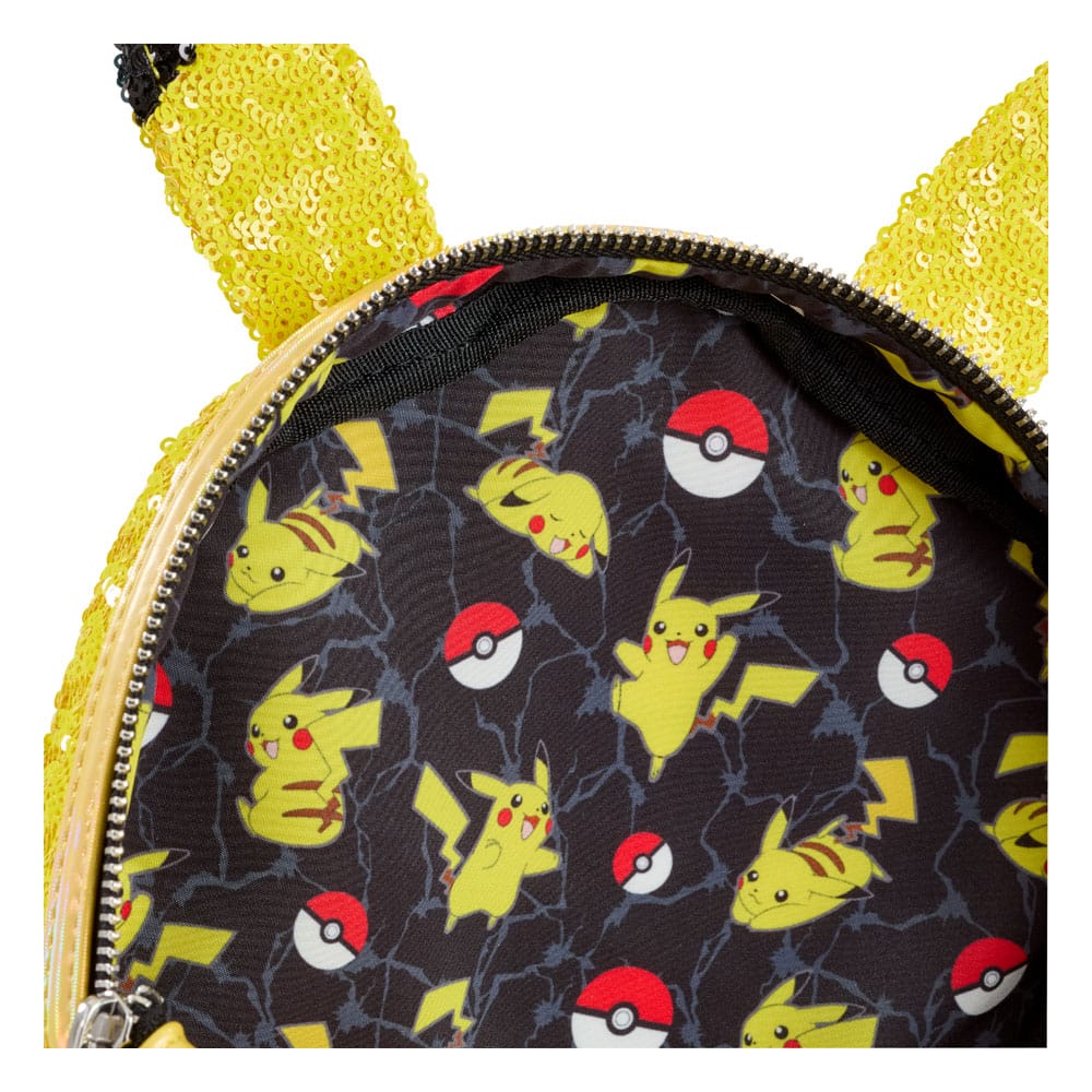Loungefly Pokemon World 1-1 Sequin Pikachu Cosplay by Loungefly Mini Rucksack