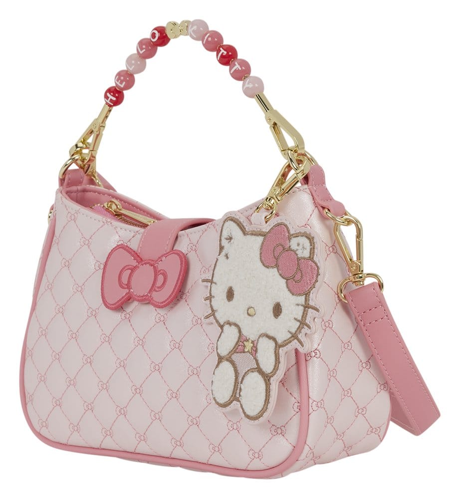 Loungefly Sanrio by Loungefly Hello Kitty Umhängetasche mit Perlenbesetztem Griff & Taschenanhänger