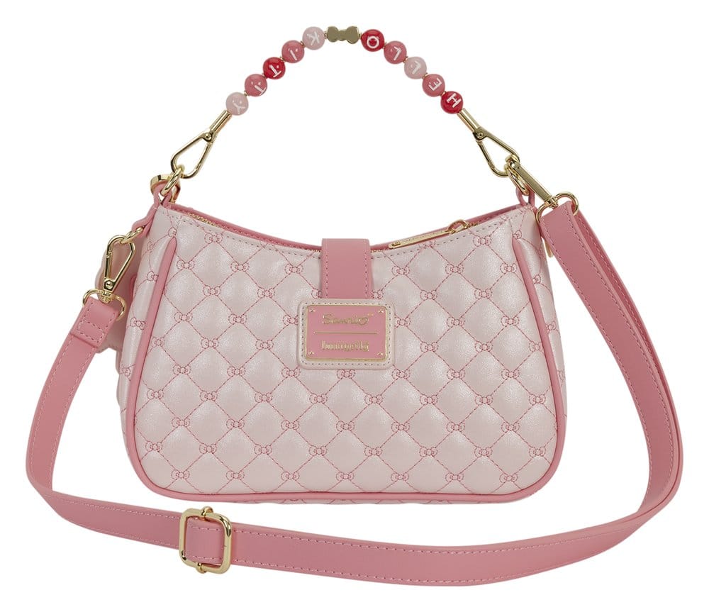 Loungefly Sanrio by Loungefly Hello Kitty Umhängetasche mit Perlenbesetztem Griff & Taschenanhänger