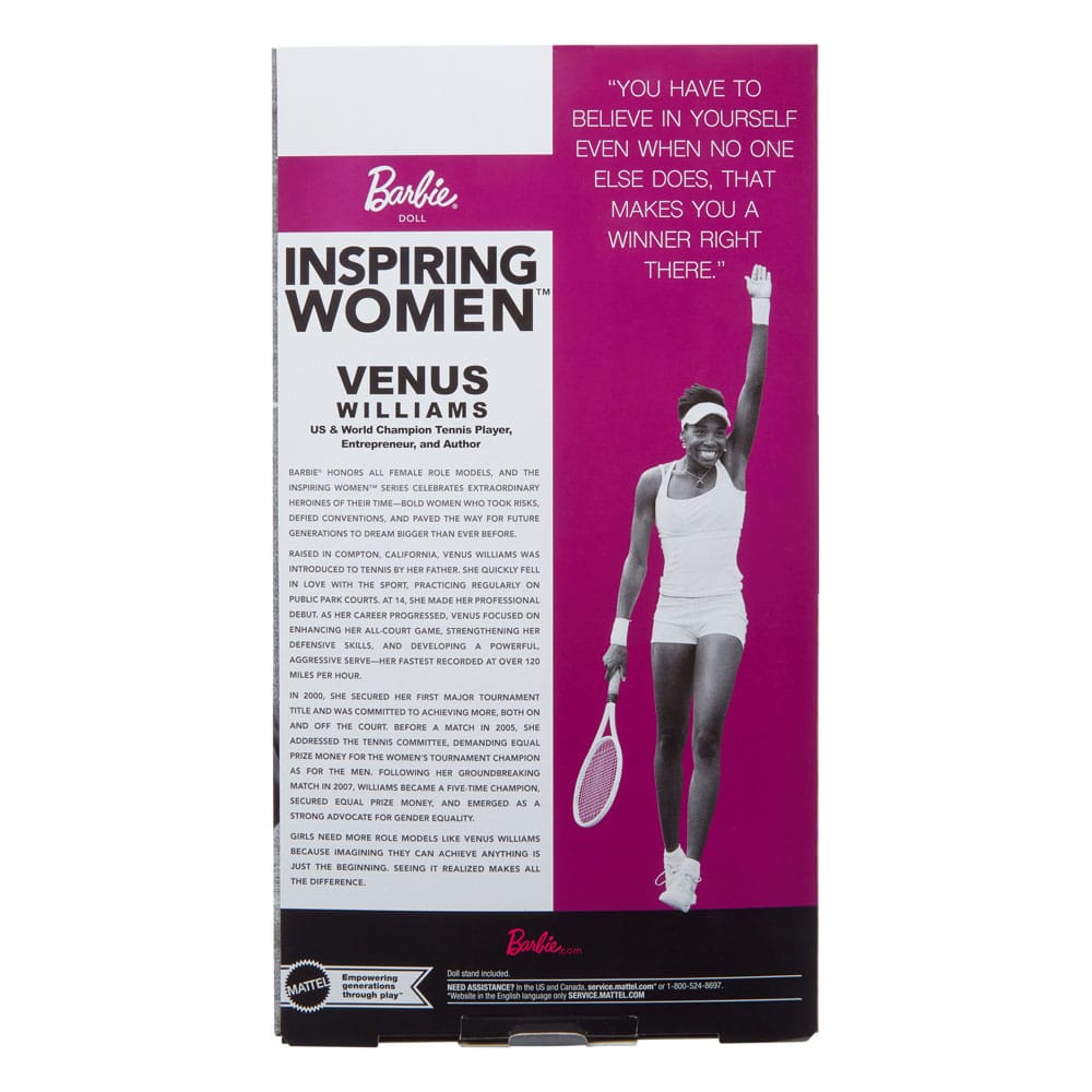 Mattel Barbie Inspiring Women Venus Williams Signature Puppe