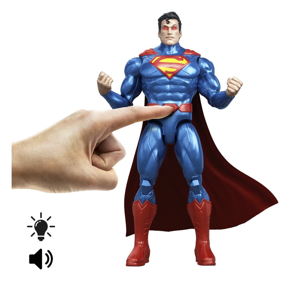 Mattel DC Premier Superman Heat Vision mit Sound & Licht Actionfigur