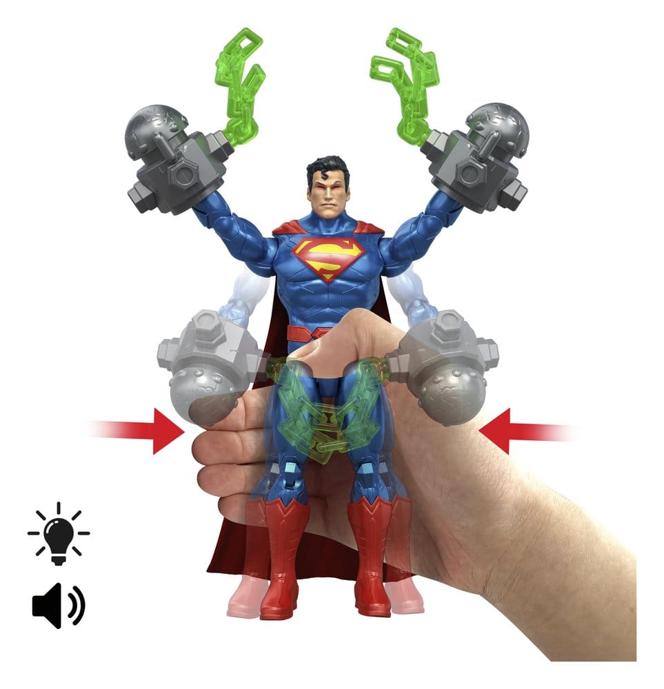 Mattel DC Premier Superman Heat Vision mit Sound & Licht Actionfigur