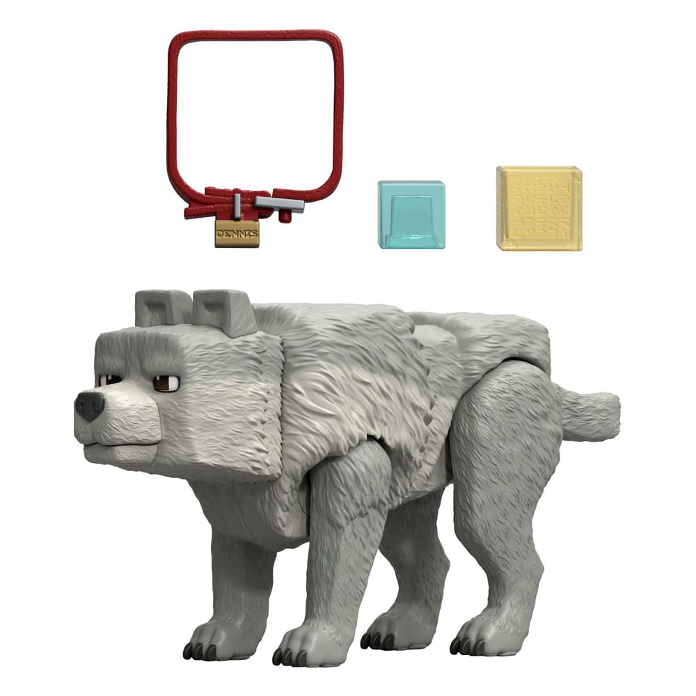 Mattel Ein Minecraft Film Dennis der Wolf Actionfigur