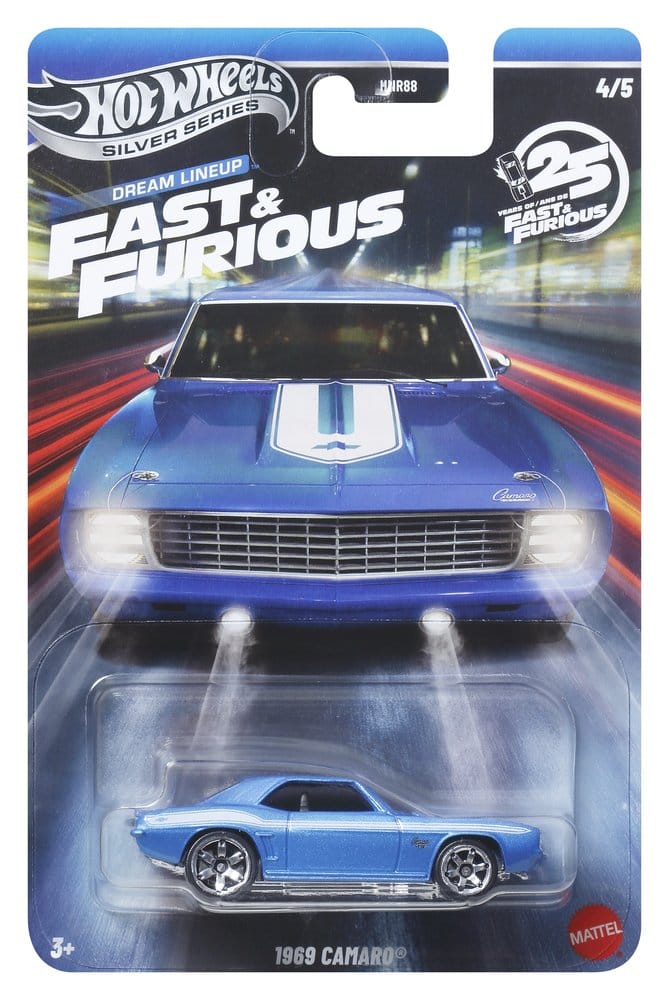 Mattel Fast & Furious Hot Wheels Silver Series Die-Cast 1/64 979N Sortiment (24)