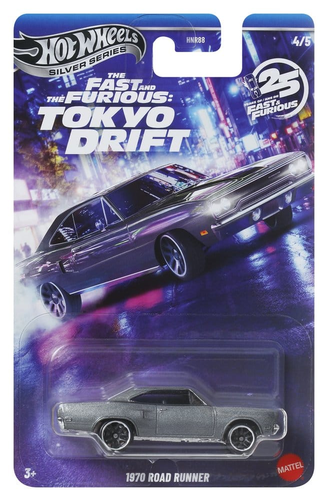 Mattel Fast & Furious Hot Wheels Tokyo Drift Silver Series 1/64 Die-Cast Fahrzeuge