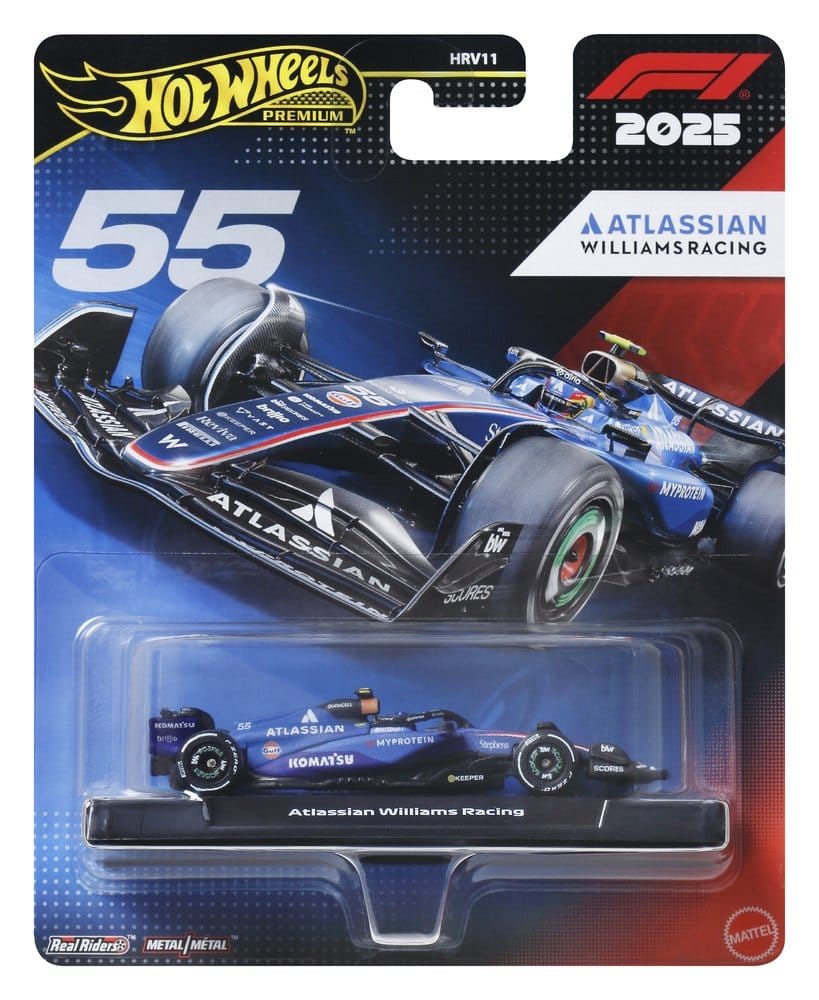 Mattel Formel 1 Hot Wheels Premium Die-Cast Team Williams Driver 1 1/64 Fahrzeug