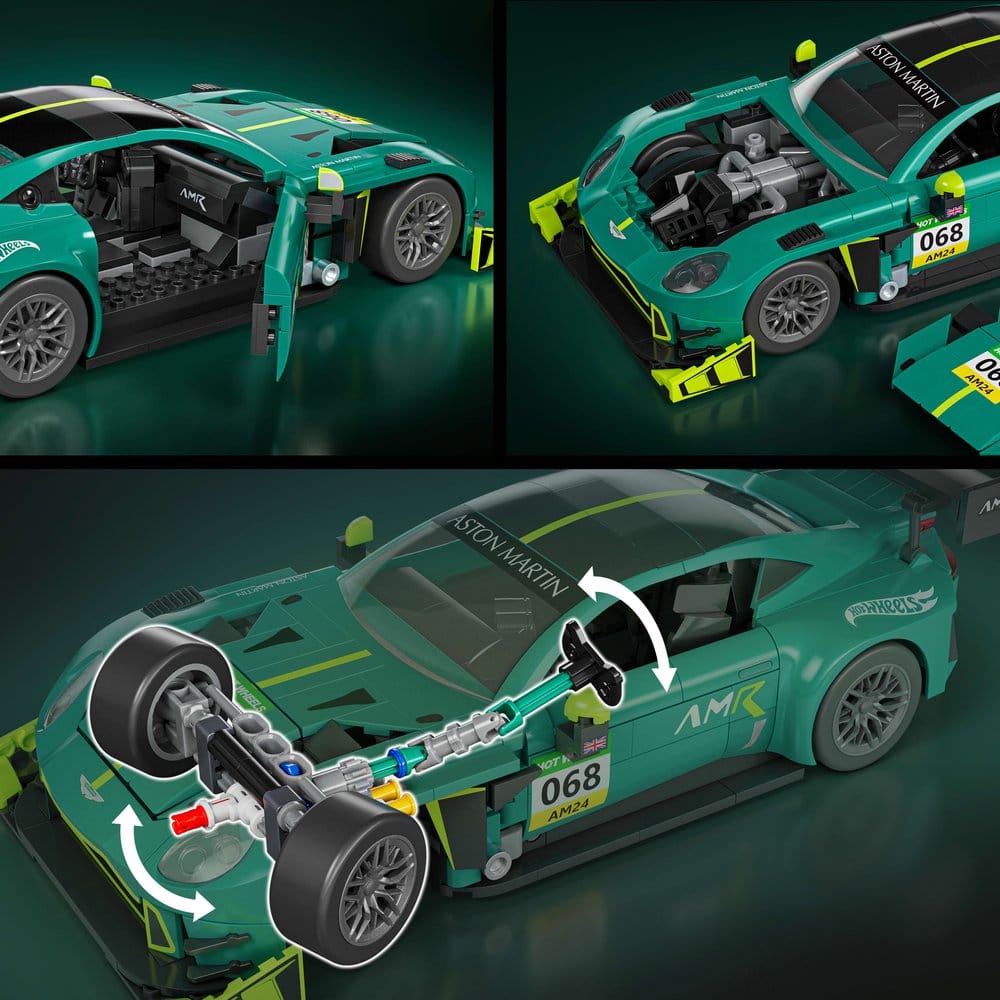 Mattel Hot Wheels Elite ’24 Aston Martin Vantage GT3 Mattel Brick Shop 1/16 Bauset