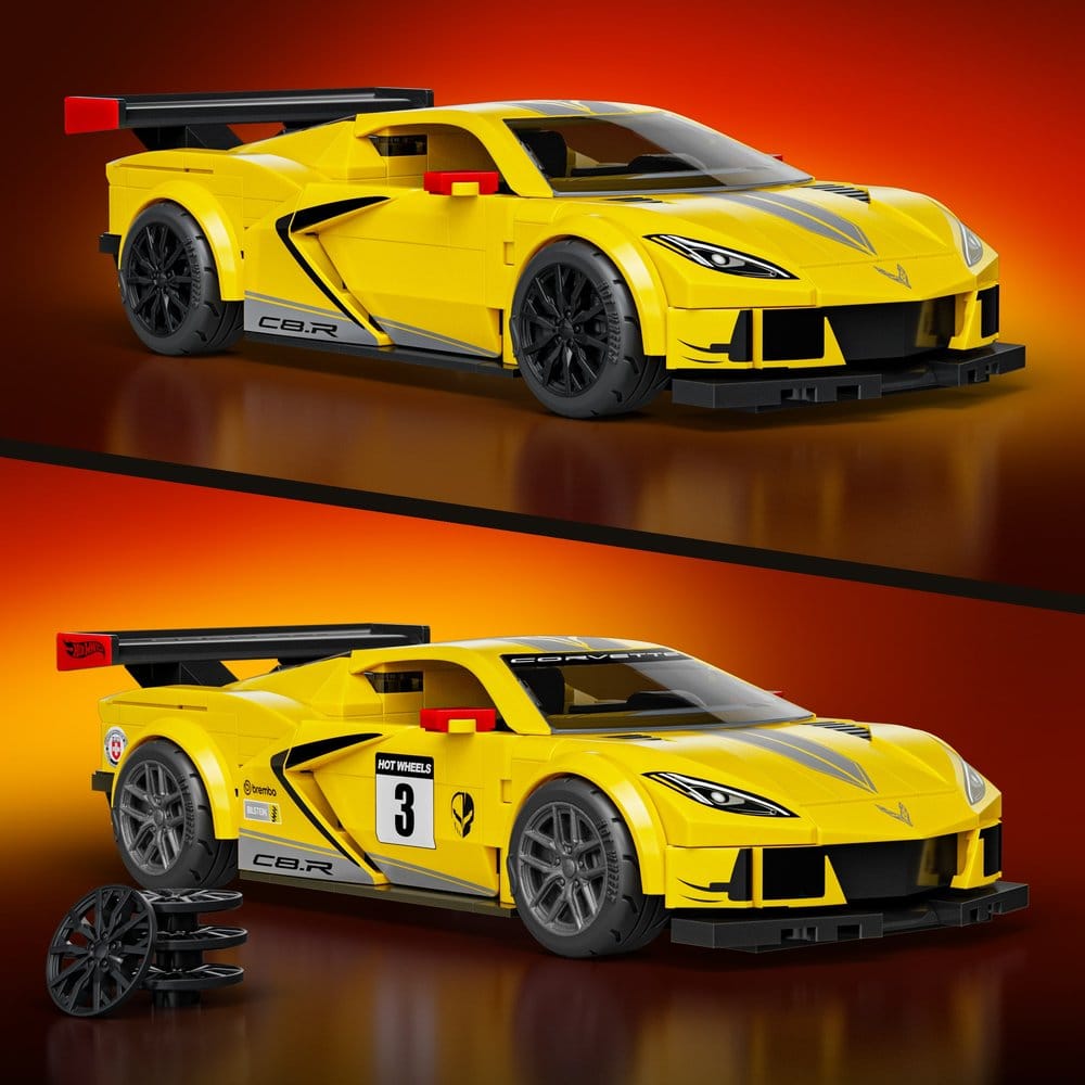 Mattel Hot Wheels Speed ’20 Corvette C8.R Mattel Brick Shop 1/32 Bauset