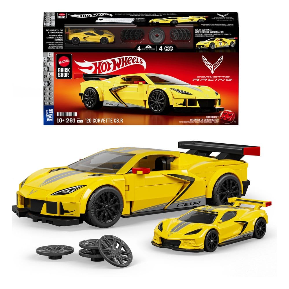 Mattel Hot Wheels Speed ’20 Corvette C8.R Mattel Brick Shop 1/32 Bauset