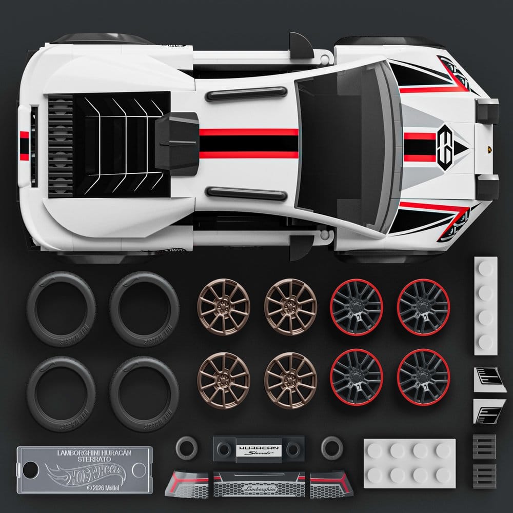 Mattel Hot Wheels Speed Mattel Lamborghini Huracán Sterrato Brick Shop 1/32 Bauset
