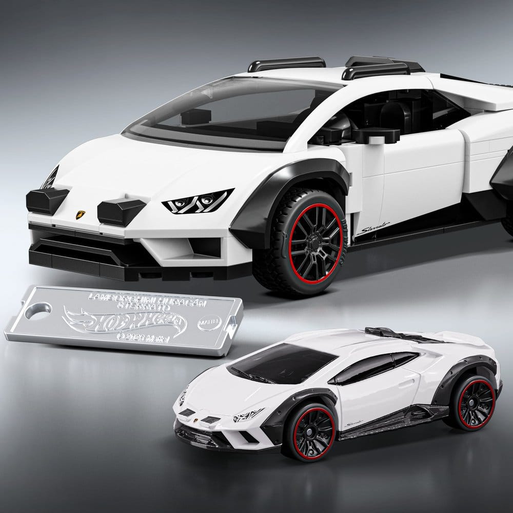 Mattel Hot Wheels Speed Mattel Lamborghini Huracán Sterrato Brick Shop 1/32 Bauset