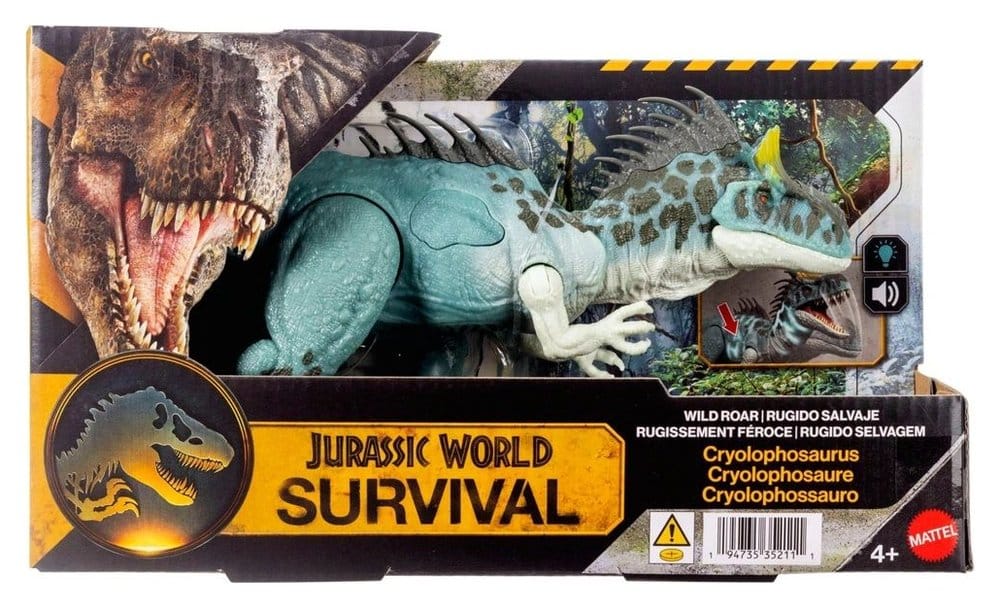 Mattel Jurassic World Survival Cryolophosaurus Wild Roar Actionfigur