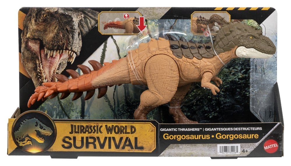 Mattel Jurassic World Survival Gorgosaurus Gigantic Thrashers Actionfigur