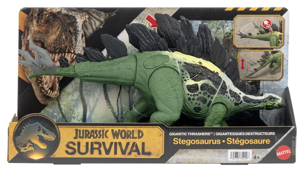 Mattel Jurassic World Survival Stegosaurus Gigantic Thrashers Actionfigur