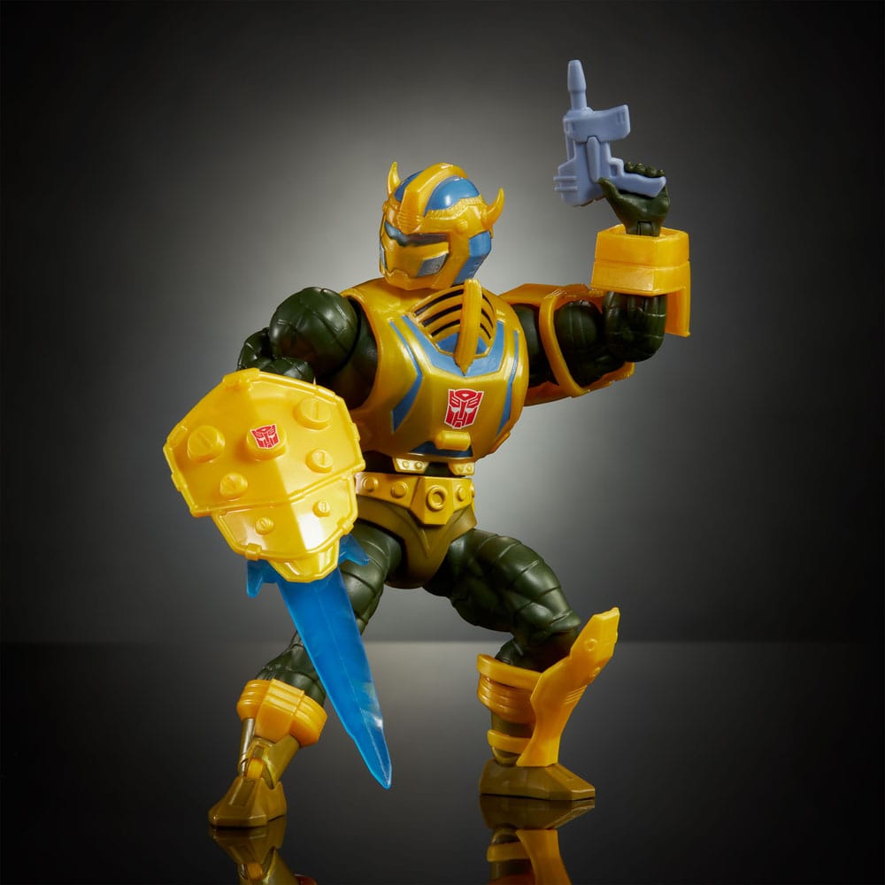 Mattel Masters of the Universe x Transformers Man-At-Arms Bumblebee Armor European Exclusive Heo Actionfigur