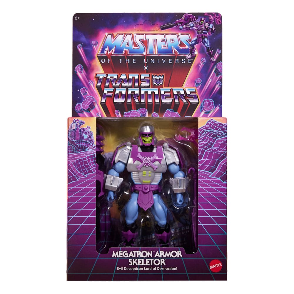 Mattel Masters of the Universe x Transformers Skeletor Megatron Armor European Exclusive heo Actionfigur