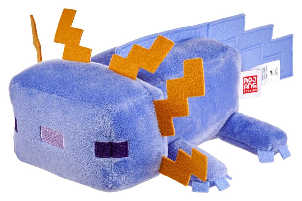 Mattel Minecraft Blaues Axolotl Plüschfigur