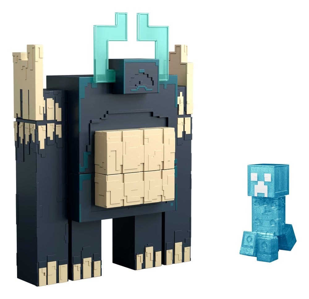 Mattel Minecraft Dungeons II Actionfigur mit Licht und Sound Twisted Warden