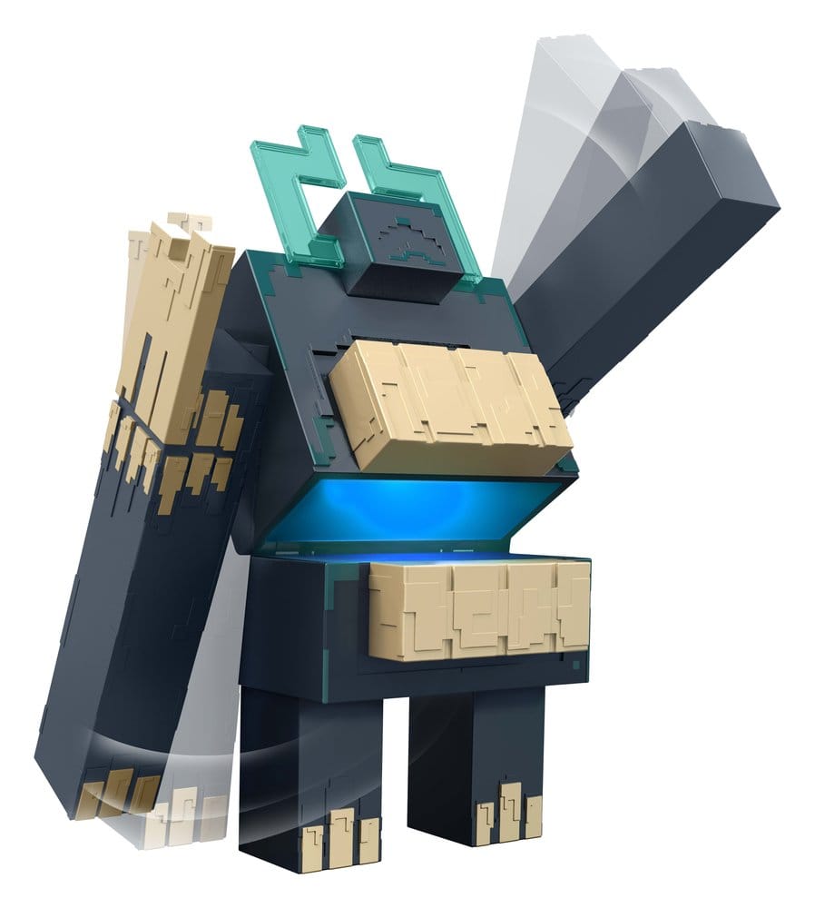 Mattel Minecraft Dungeons II Actionfigur mit Licht und Sound Twisted Warden
