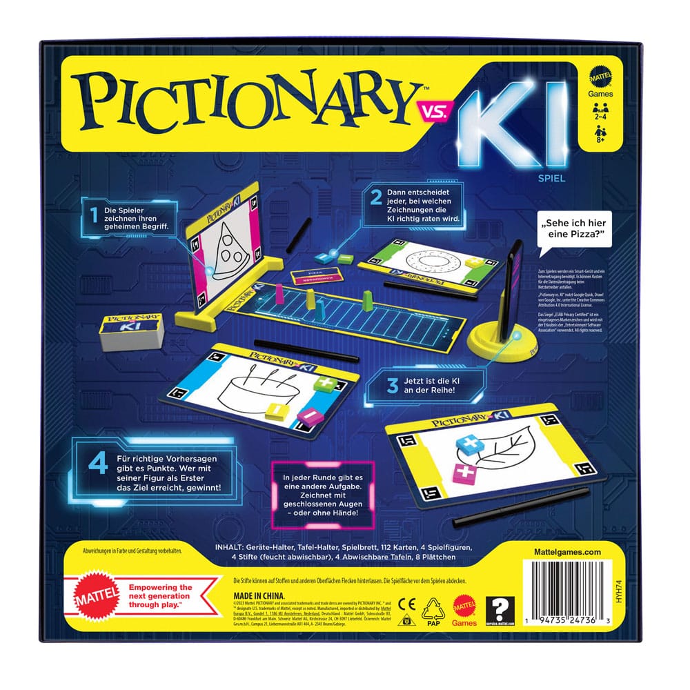 Mattel Pictionary VS. KI Spiel Deutsche Version