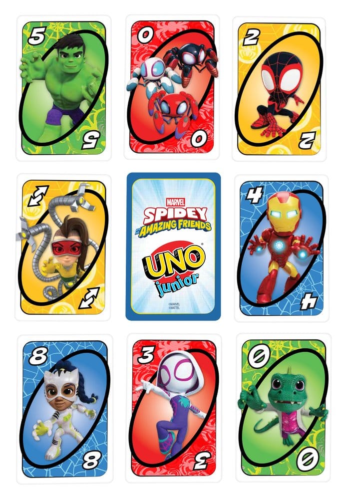 Mattel Spidey & His Amazing Friends UNO Junior Kartenspiel