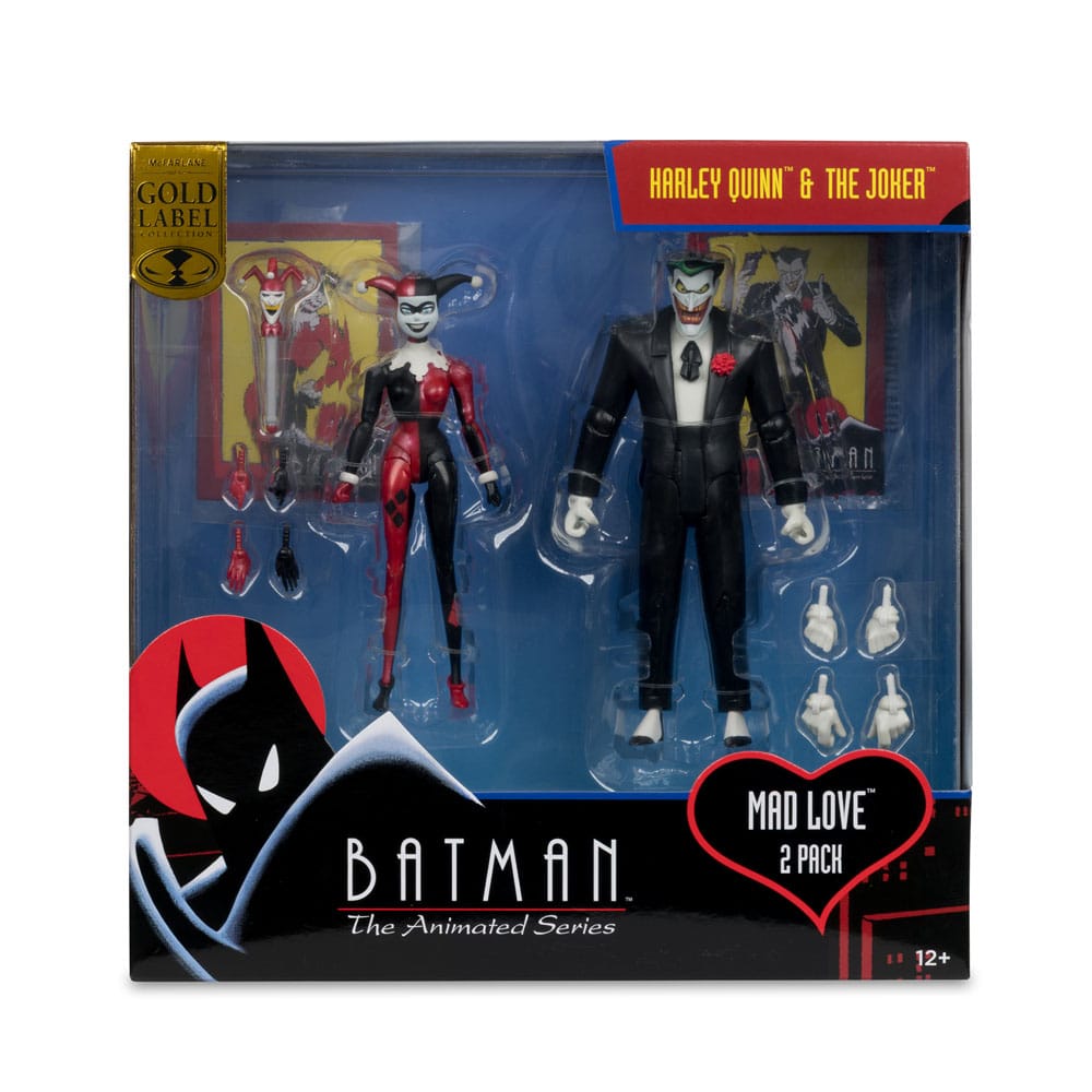 McFarlane Toys Batman The Animated Series Harley Quinn & Joker Mad Love Gold Label Actionfiguren
