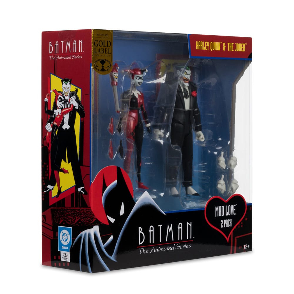 McFarlane Toys Batman The Animated Series Harley Quinn & Joker Mad Love Gold Label Actionfiguren