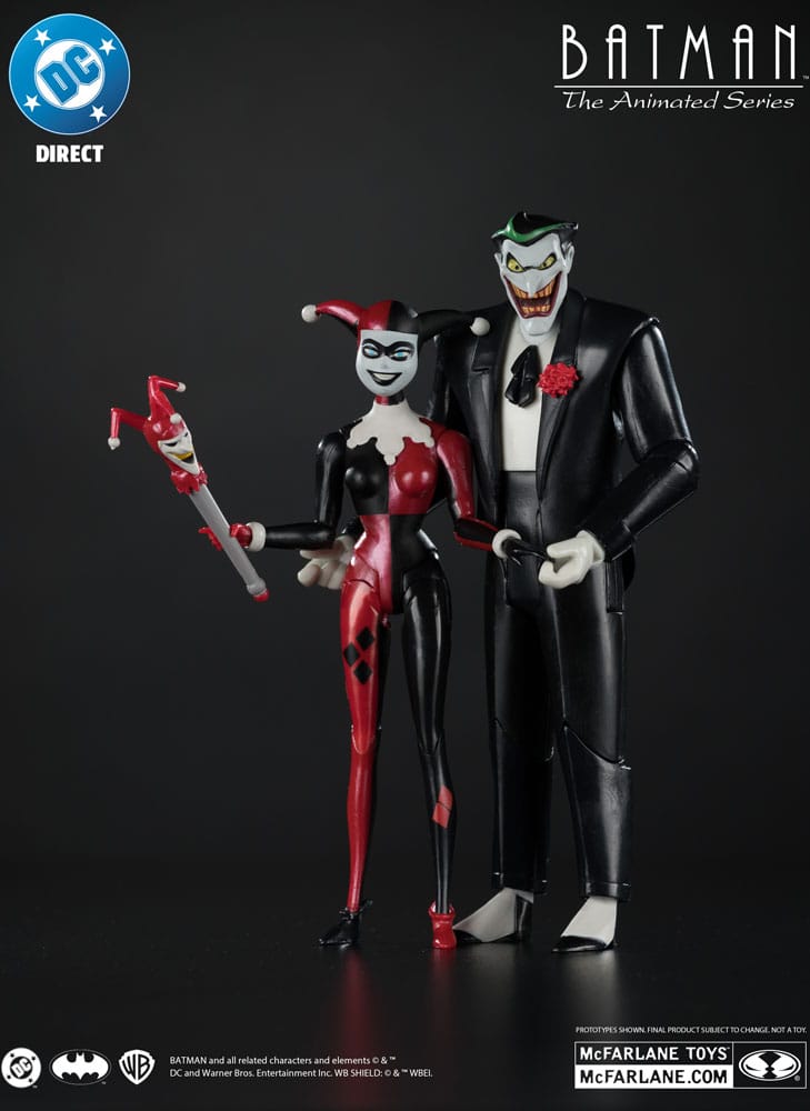 McFarlane Toys Batman The Animated Series Harley Quinn & Joker Mad Love Gold Label Actionfiguren