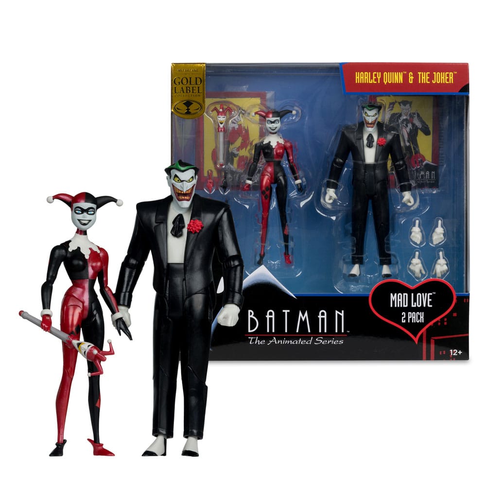 McFarlane Toys Batman The Animated Series Harley Quinn & Joker Mad Love Gold Label Actionfiguren